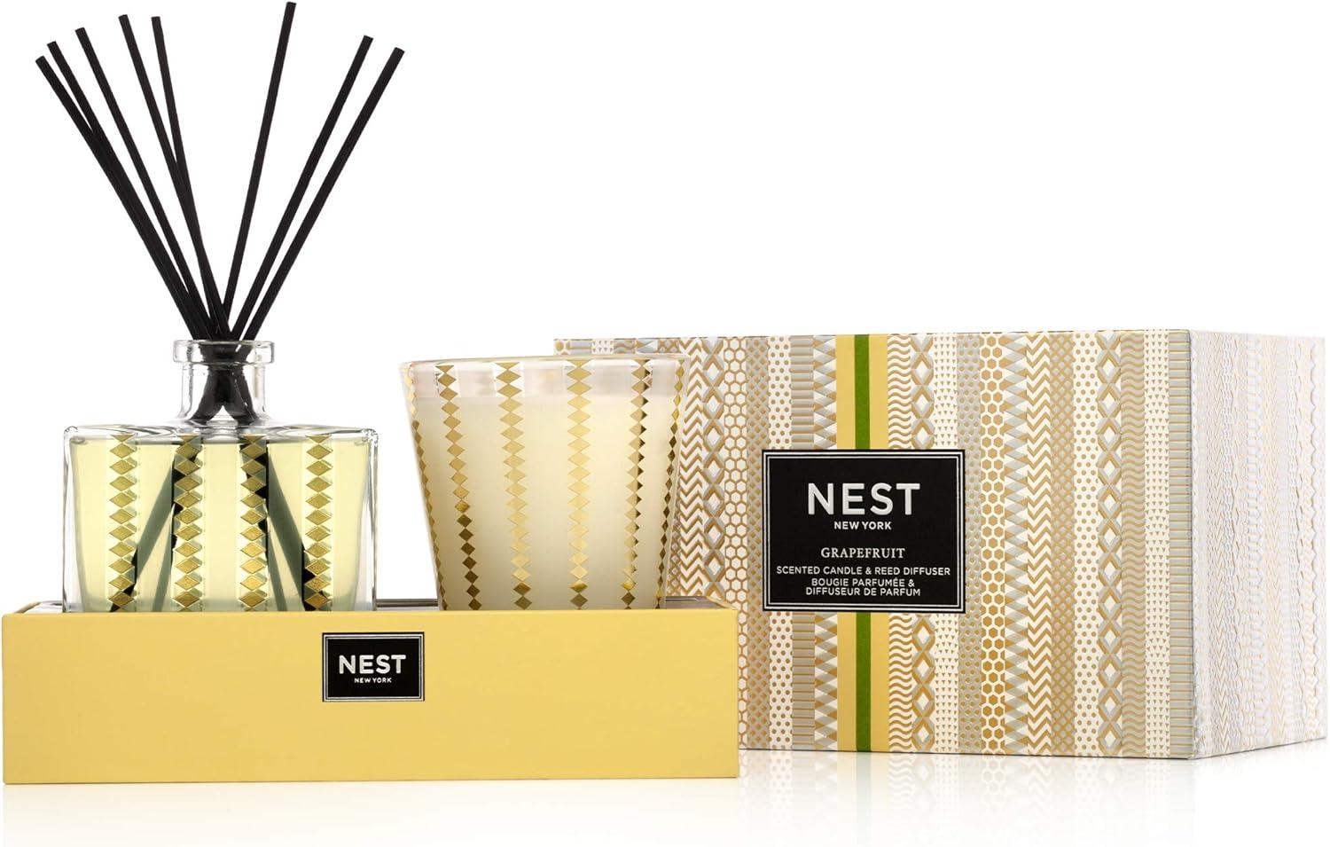 NEST Fragrances Classic Candle & Reed Diffuser Set, Grapefruit