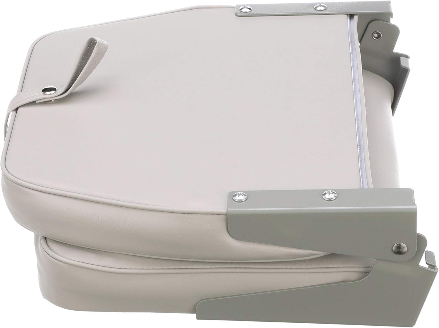 Attwood 98395GY Low-Back Padded Boat Seat, Gray, High-Impact Plastic Frame, 7 Inches W x 16 Inches D x 16 Inches H