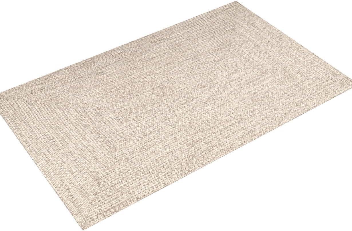 nuLOOM Wynn Braided Indoor/Outdoor Tan 6' x 9' Casual Area Rug