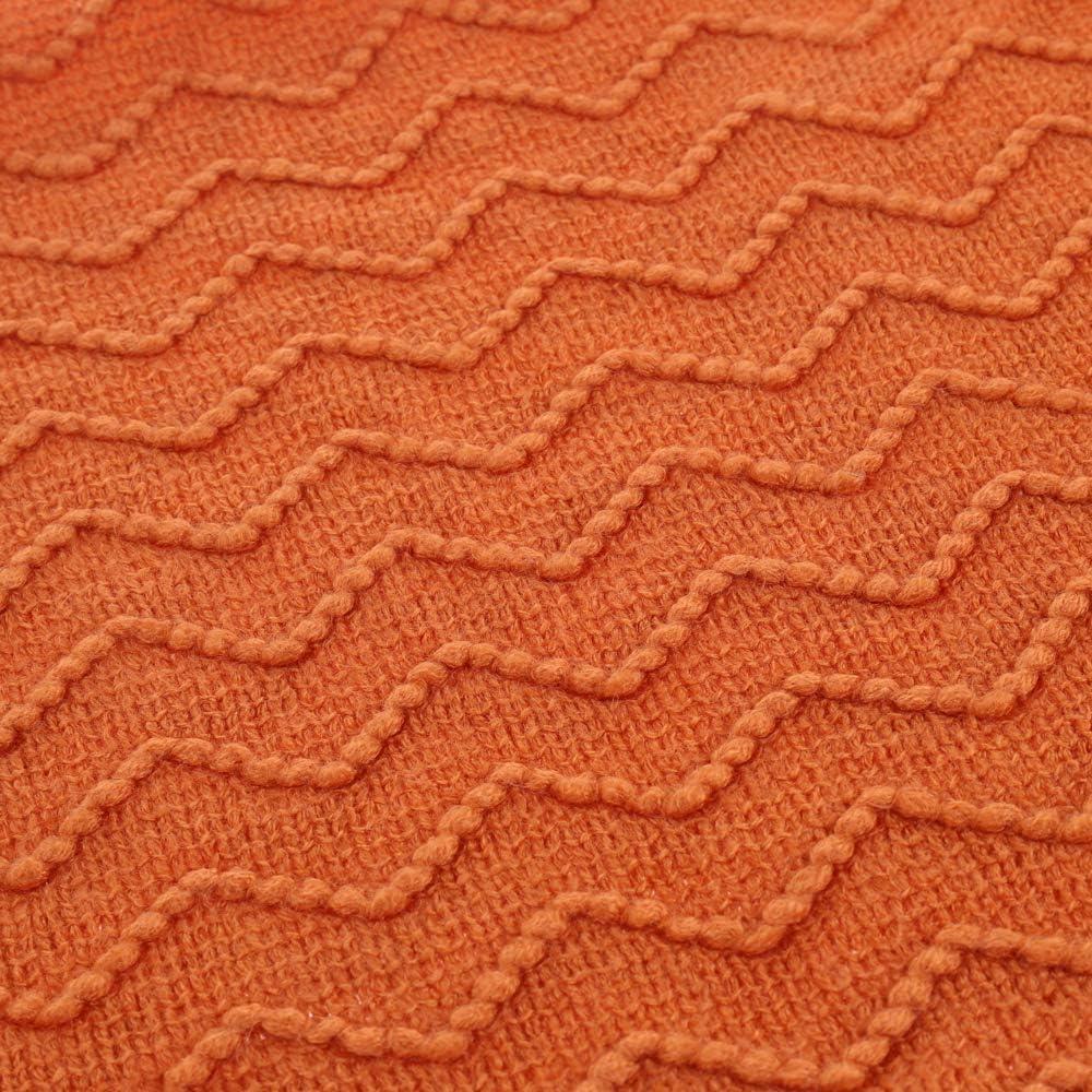 Battilo Home Throw Blanket for Couch, Textured Soft Throw Blankets, Decorative Knitted Blanket for Home Living Room Decor, 50"x60"