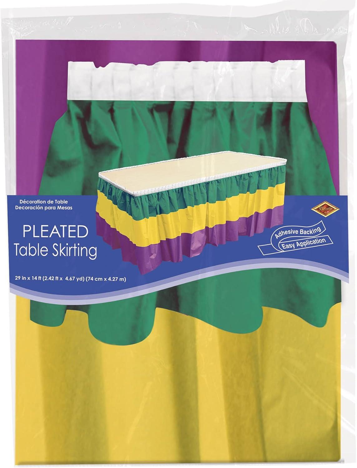 Beistle Mardi Gras Table Skirting