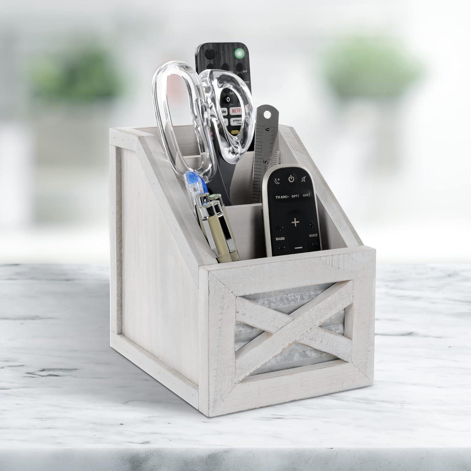 Autumn Alley Rustic Remote Control Holder Organizer