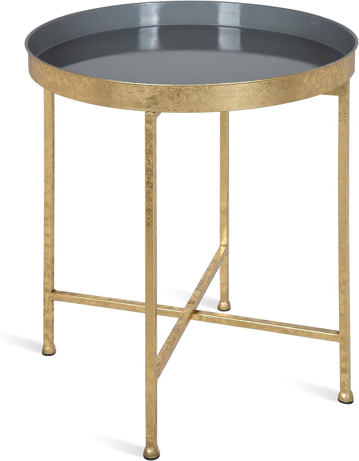 Kate and Laurel Celia Round Metal Side Table