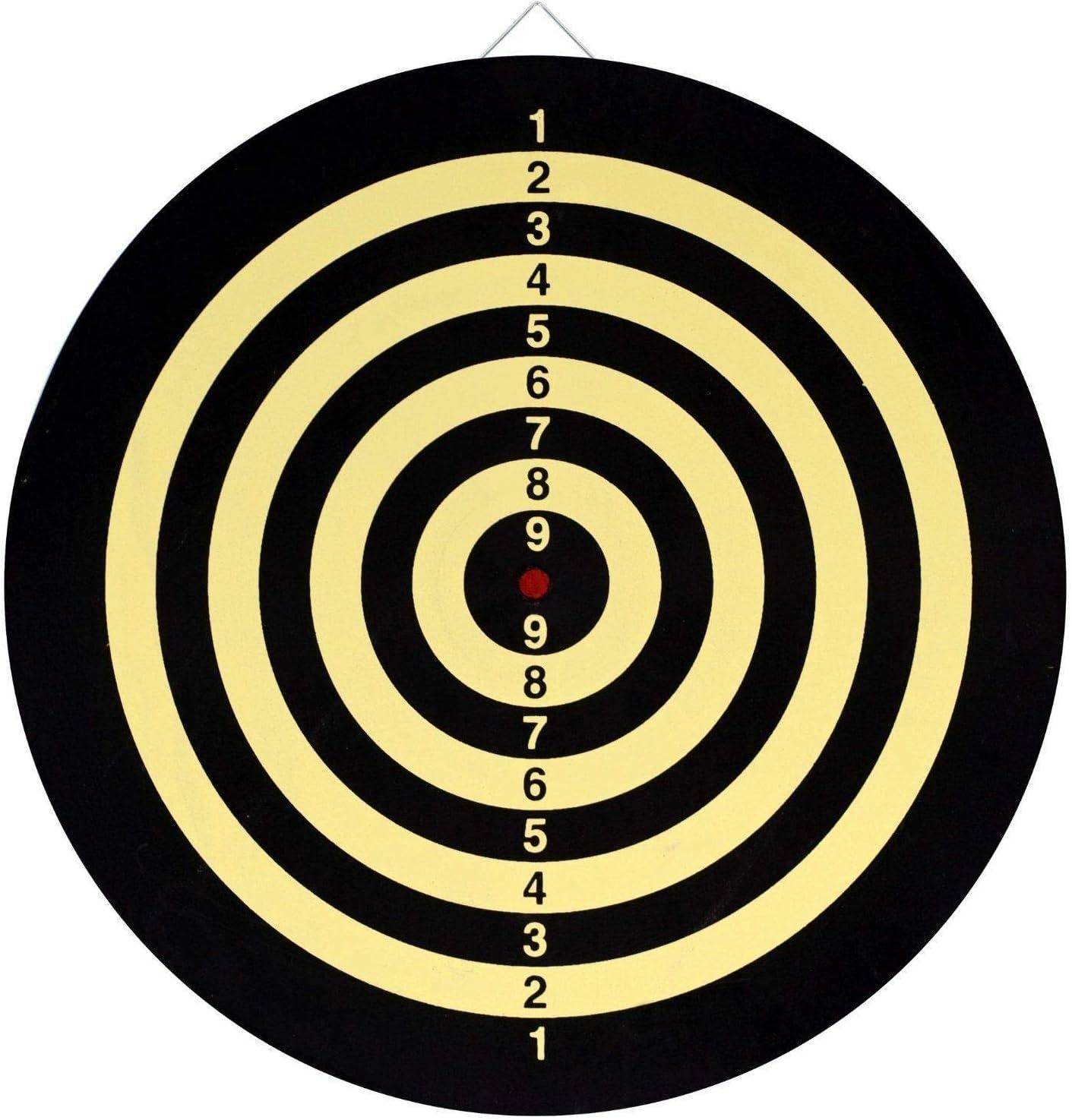 Dartboard Game Set Double Sided Dartboard 16.5"Includes 6 Brass Tipped Darts