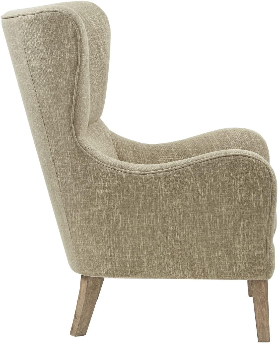 Aria Swoop Upholstered Wing Chair