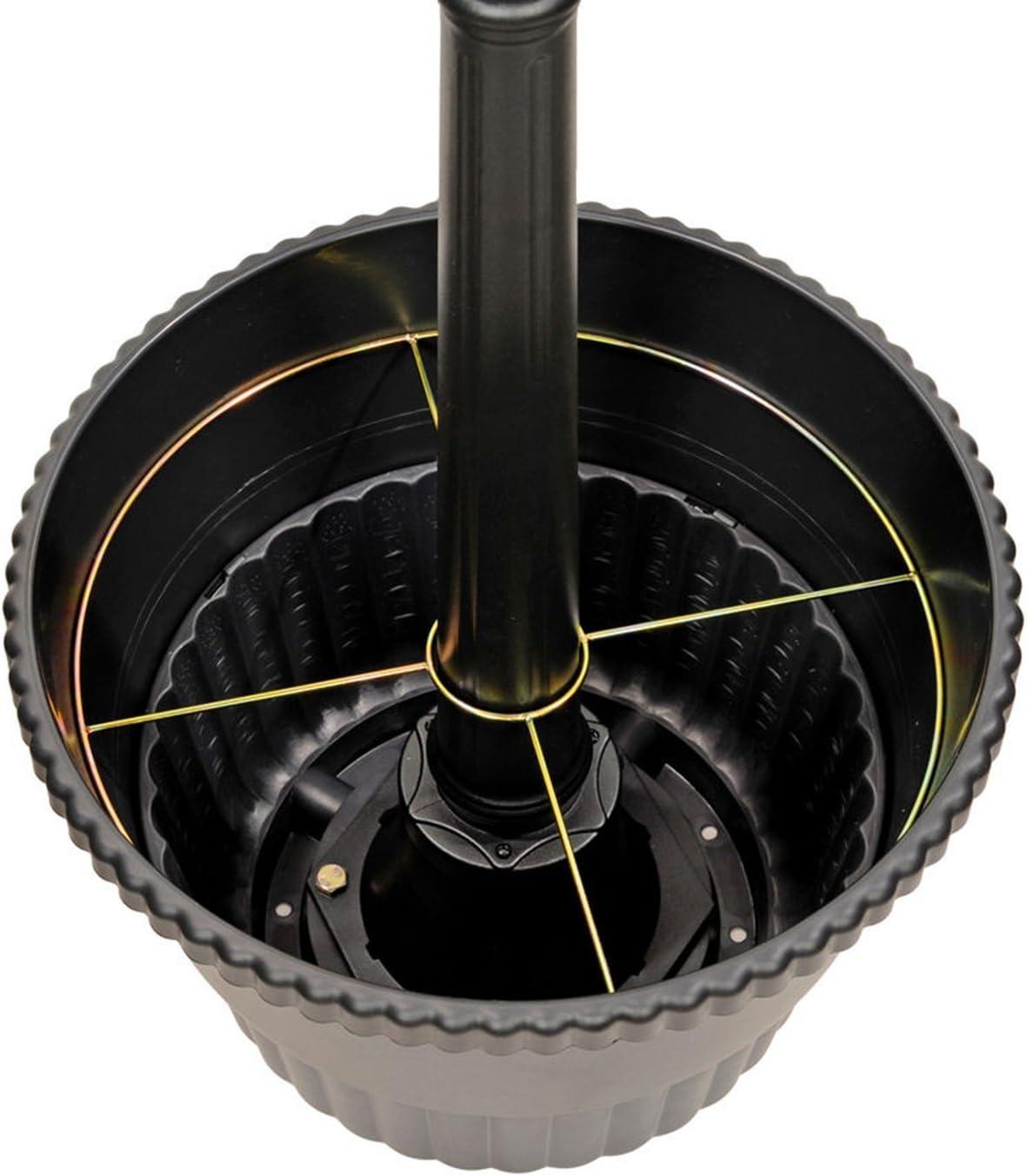 Nature Power (23107) 31 Lumens Terrace Solar Powered Integrated LED Post Lamp and Planter