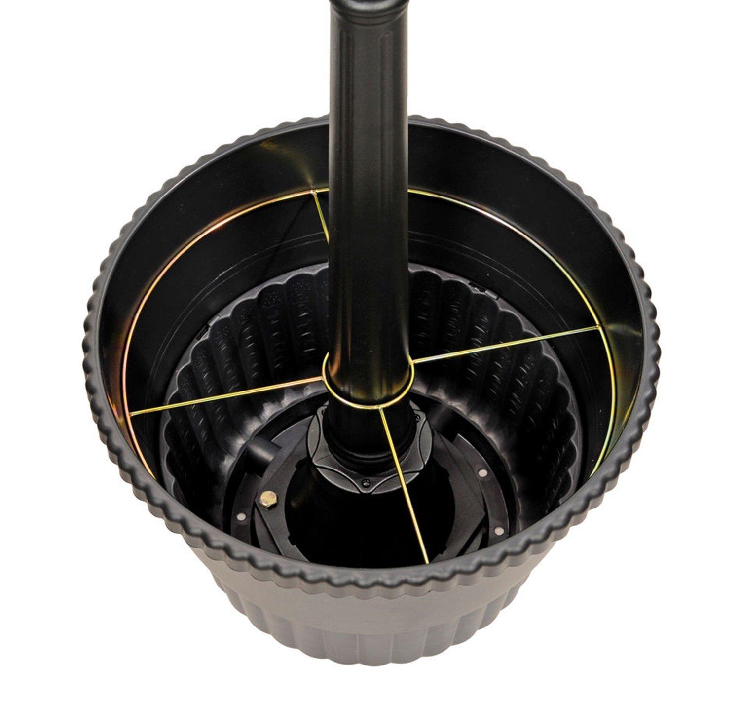 Nature Power (23107) 31 Lumens Terrace Solar Powered Integrated LED Post Lamp and Planter