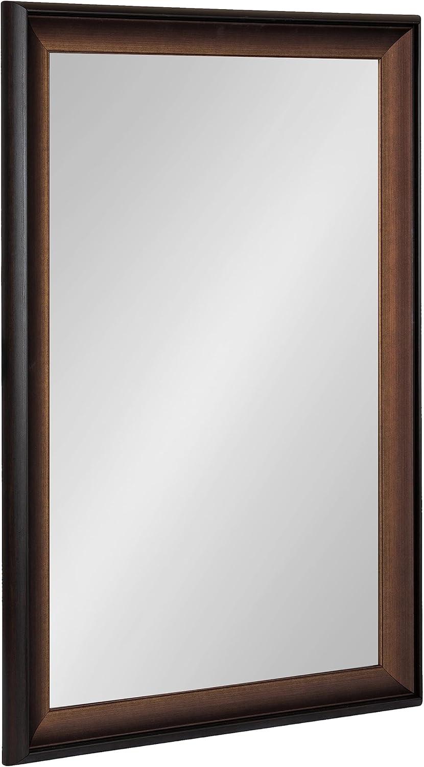 20"x30" Gotley Rectangle Wall Mirror Bronze - Kate & Laurel All Things Decor: Transitional Style, No Assembly, Plastic Frame