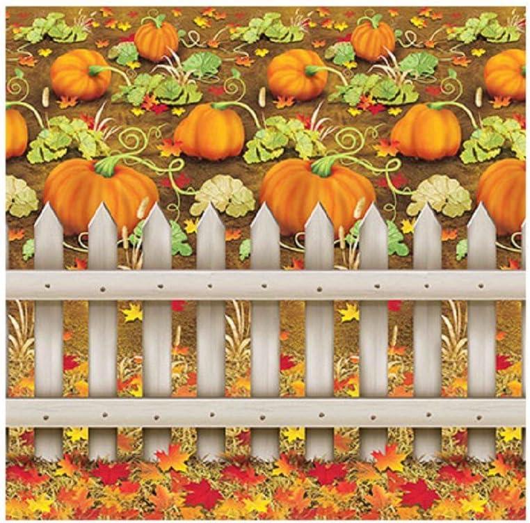 Beistle 4' x 30' Pumpkin Patch Backdrop 90023