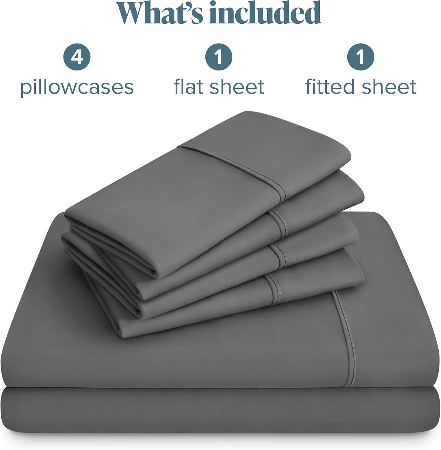 6pc Microfiber Sheet Set with Extra Pillowcases by Bare Home