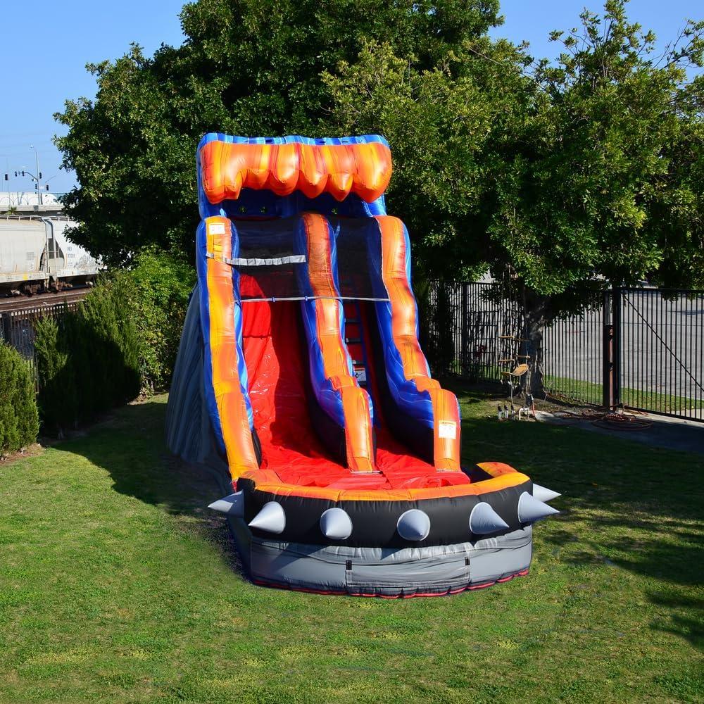 JumpOrange JumpOrange 15 FT Rocker Commercial Grade Water Slide with Pool (with Blower)