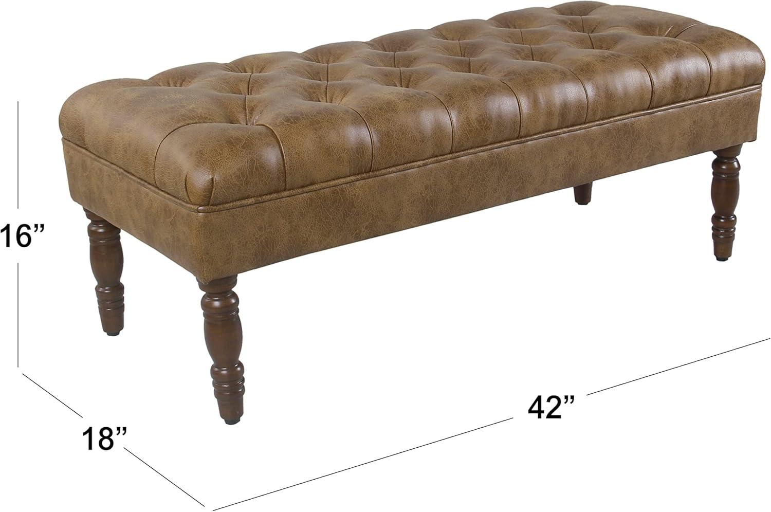 Classic Tufted Medium Bench - HomePop