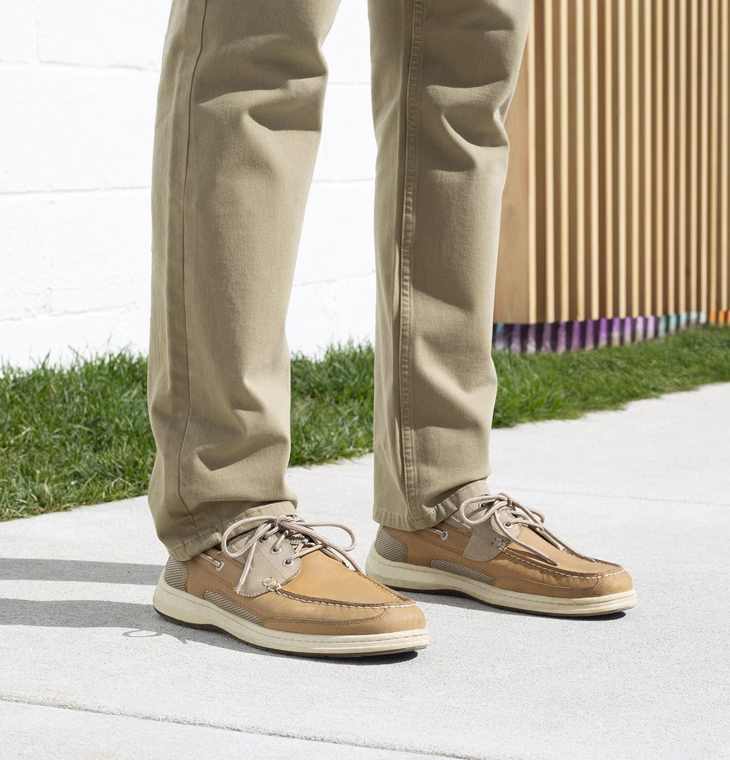 Dockers Mens Beacon Leather Casual Classic Boat Shoe with Stain Defender, Dark Tan, Size 11.5