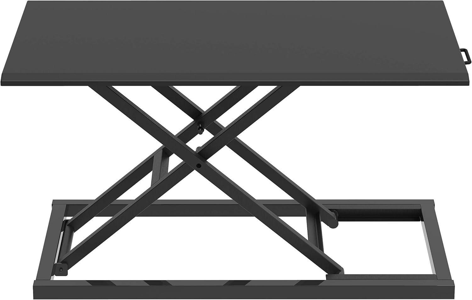 Stand Up Desk Store AirRise Adjustable Height Standing Desk Converter Monitor Stand (Black, 29")