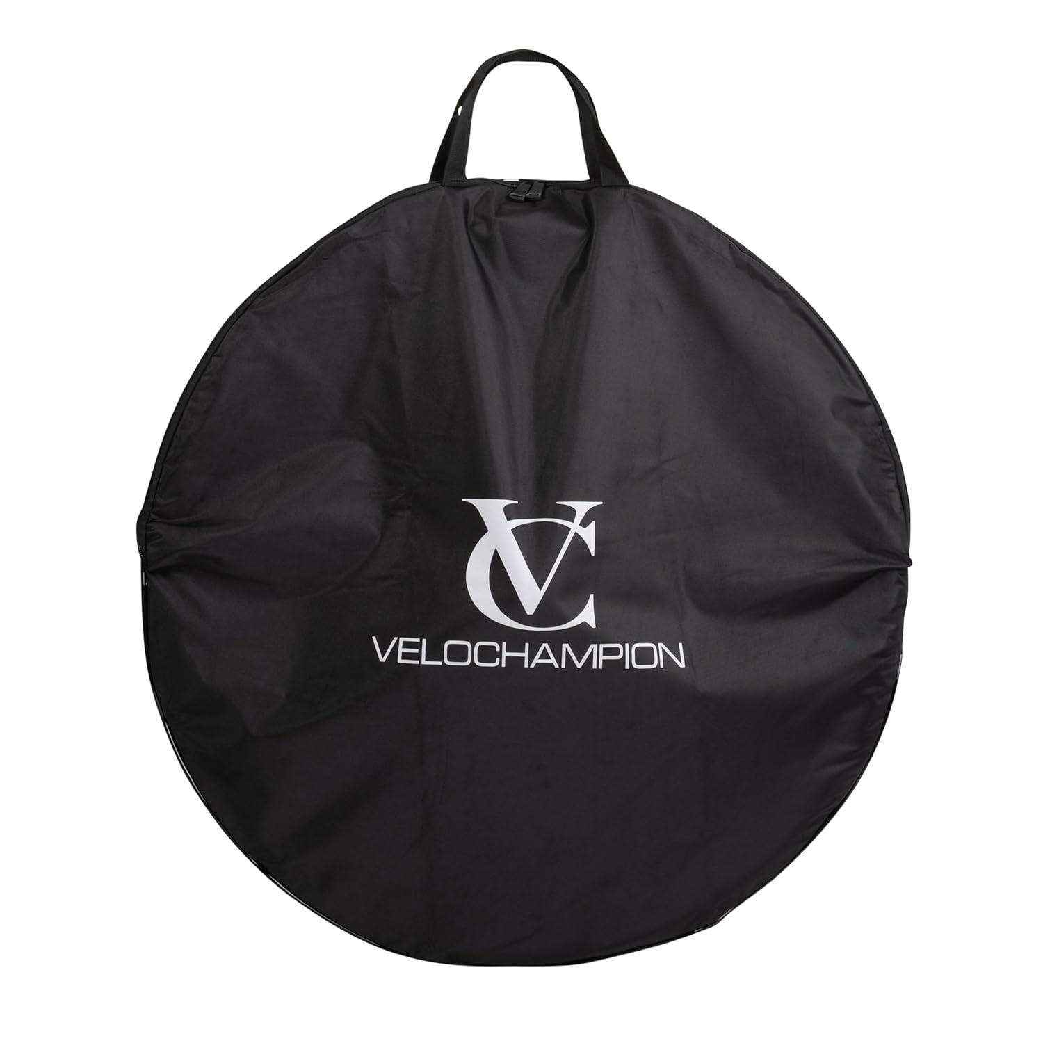 VeloChampion 1 Pack Waterproof Bicycle Wheel Bag for 26" 27.5" 29" Mountain Bike Wheels Black
