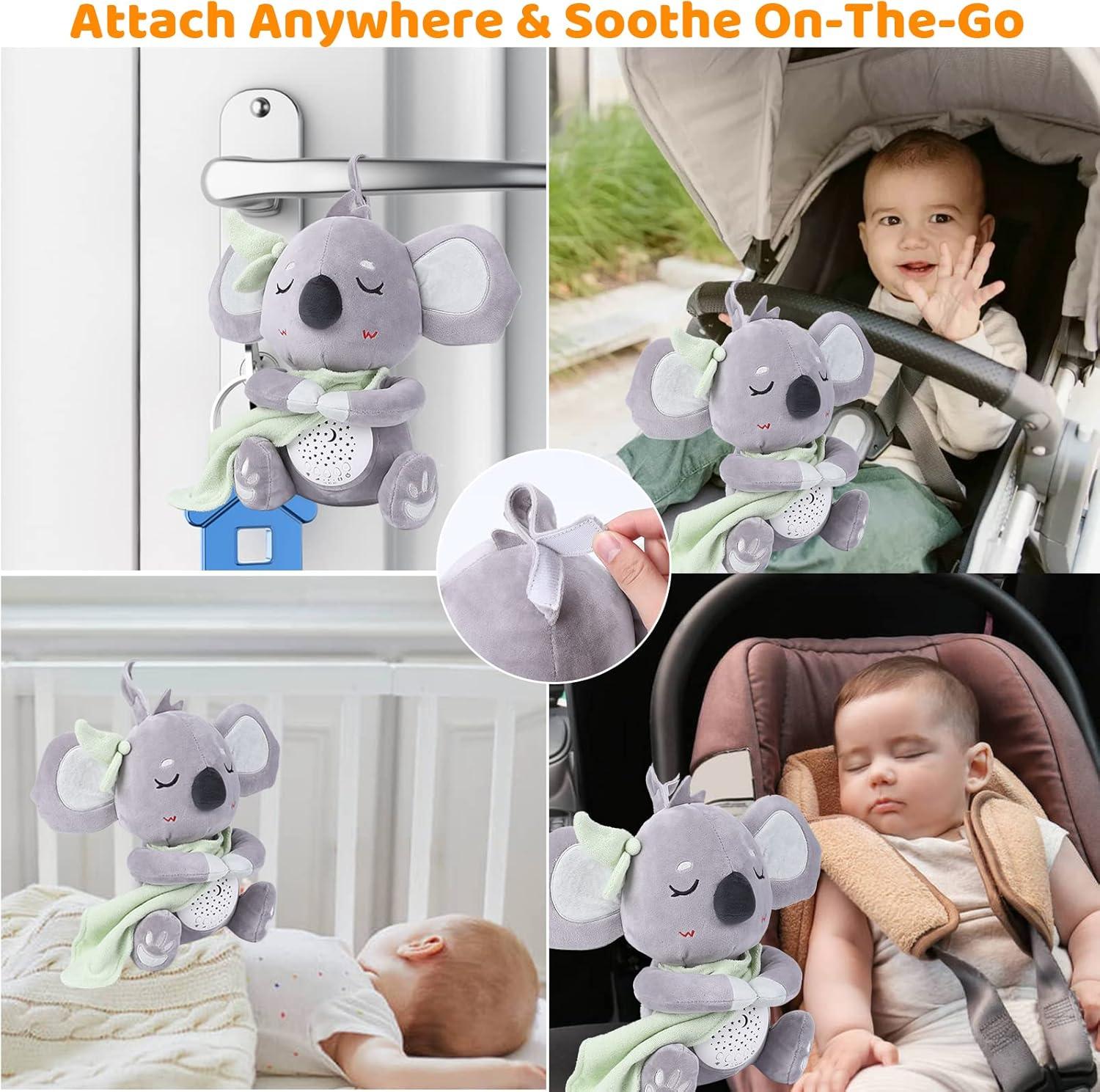 Portable Baby Soother with Projector, Night Light, 15 Lullabies, Auto-Off & Volume Control, Perfect for Newborns & Infants, Travel-Friendly