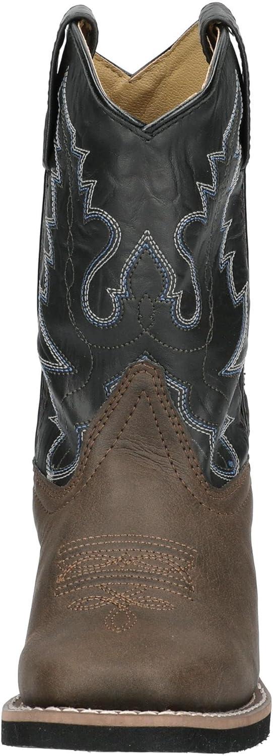 SMOKY MOUNTAIN BOOTS Kids Monterey Western Boots, Color: Brown/Black, Size: 6 (1575T-6R)