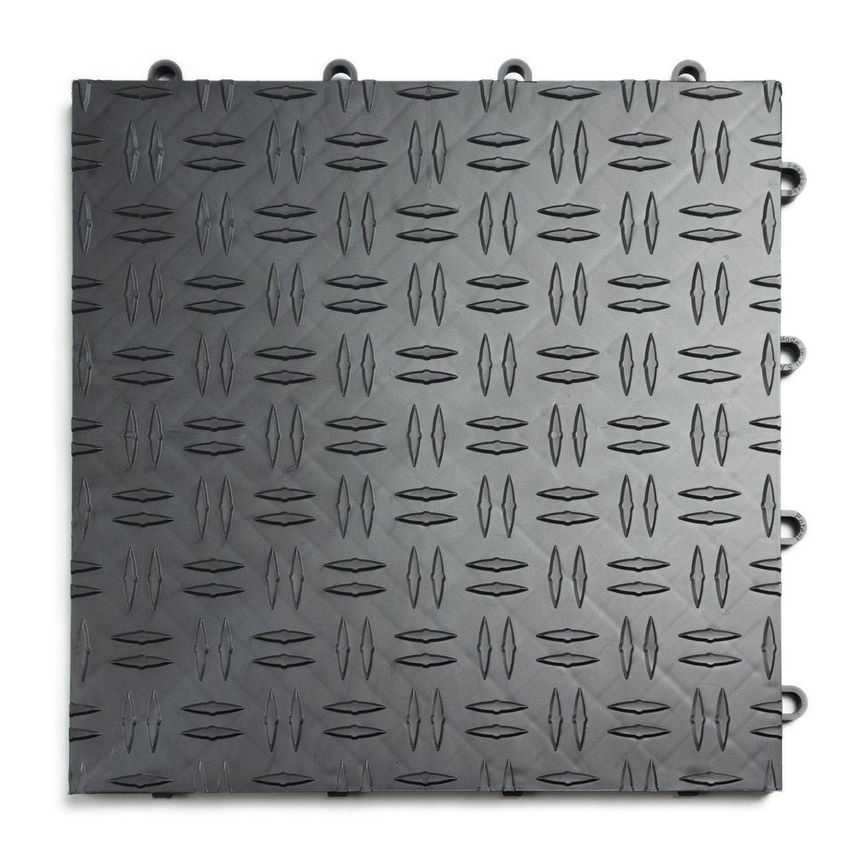 Diamond MotorDeck 12'' W x 12'' L Garage Flooring Tiles in Black
