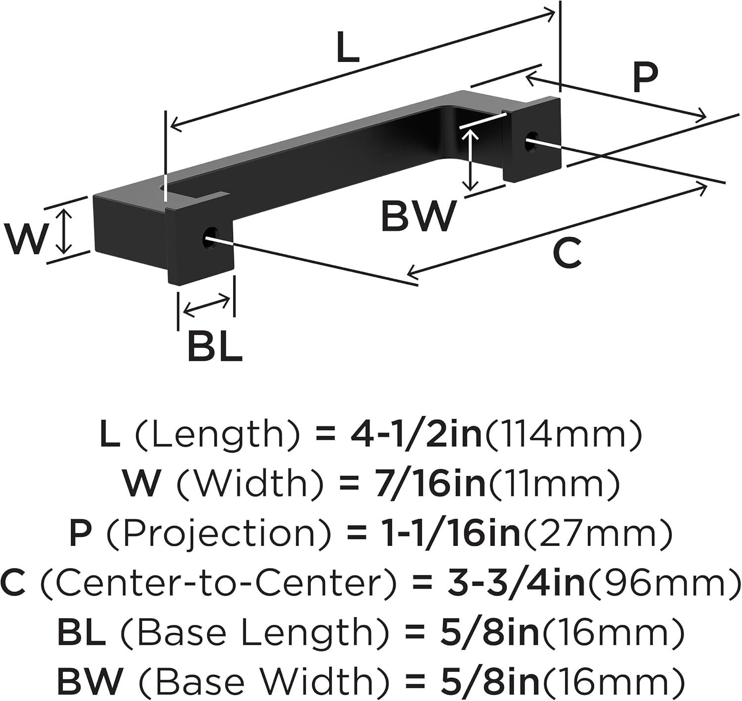 Bridgeport 3 3/4" Center Handle Pull Multipack