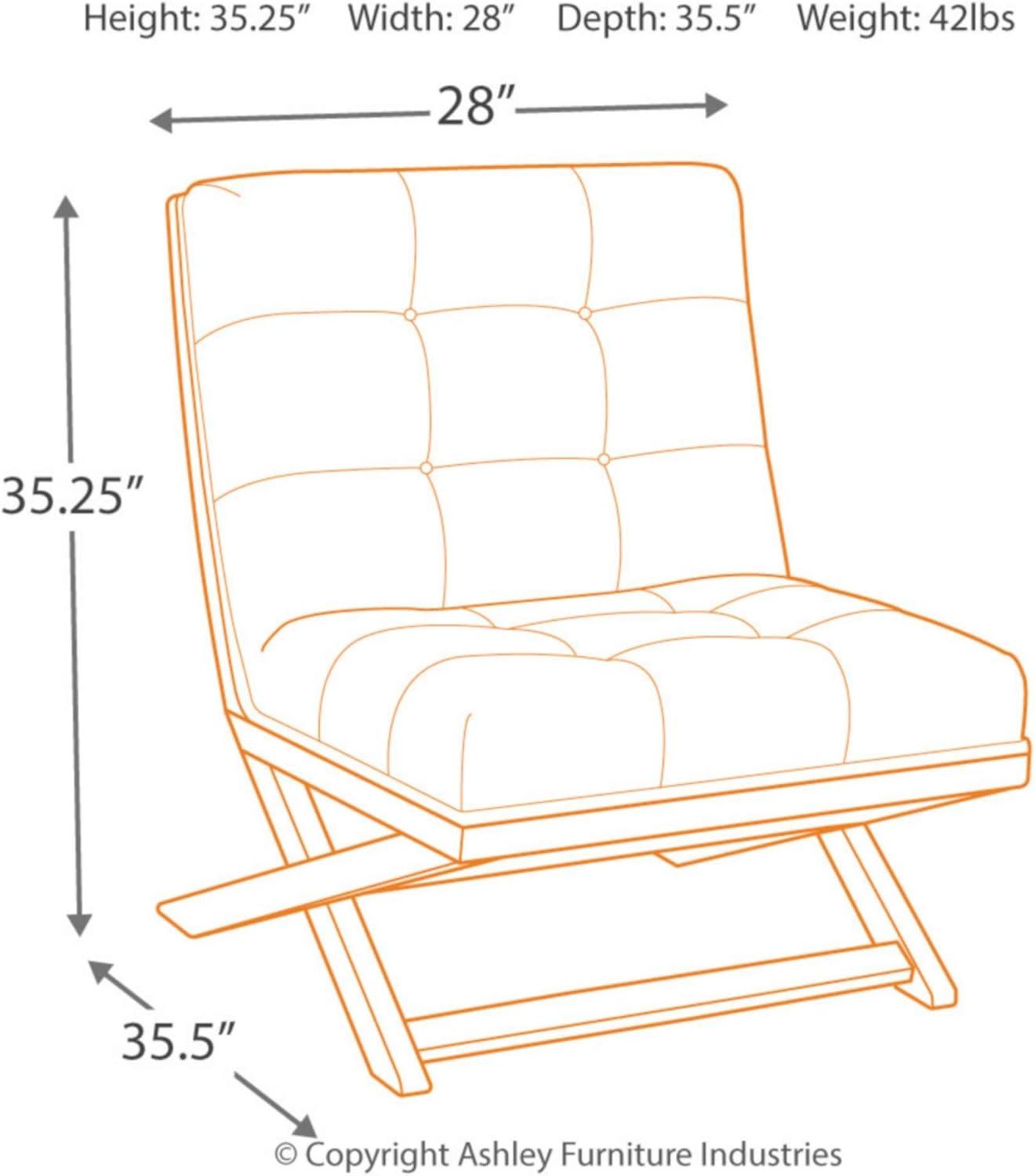 Signature Design by Ashley Contemporary Sidewinder Accent Chair  Brown