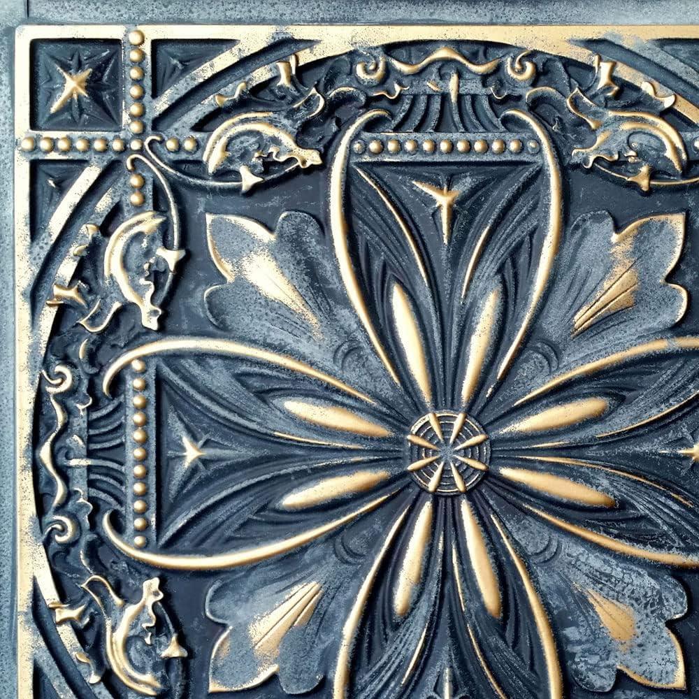 FromPlainToBeautifulInHours Milan 24'' L x 24'' W Textured PVC Drop-In & Glue Up Ceiling Tile Ceiling Tile (Set of 10)