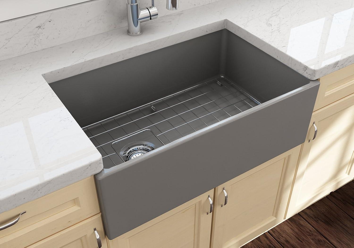 33'' L Farmhouse / Apron Fireclay Kitchen Sink