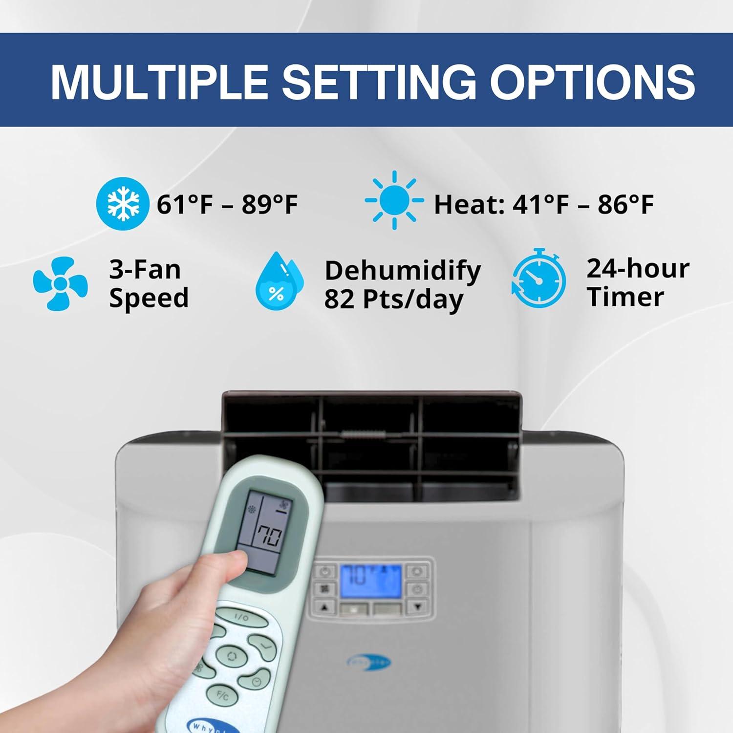Whynter Whynter Elite 12000 BTU Dual Hose Portable Air conditioner and Heater for 400 sq. ft.