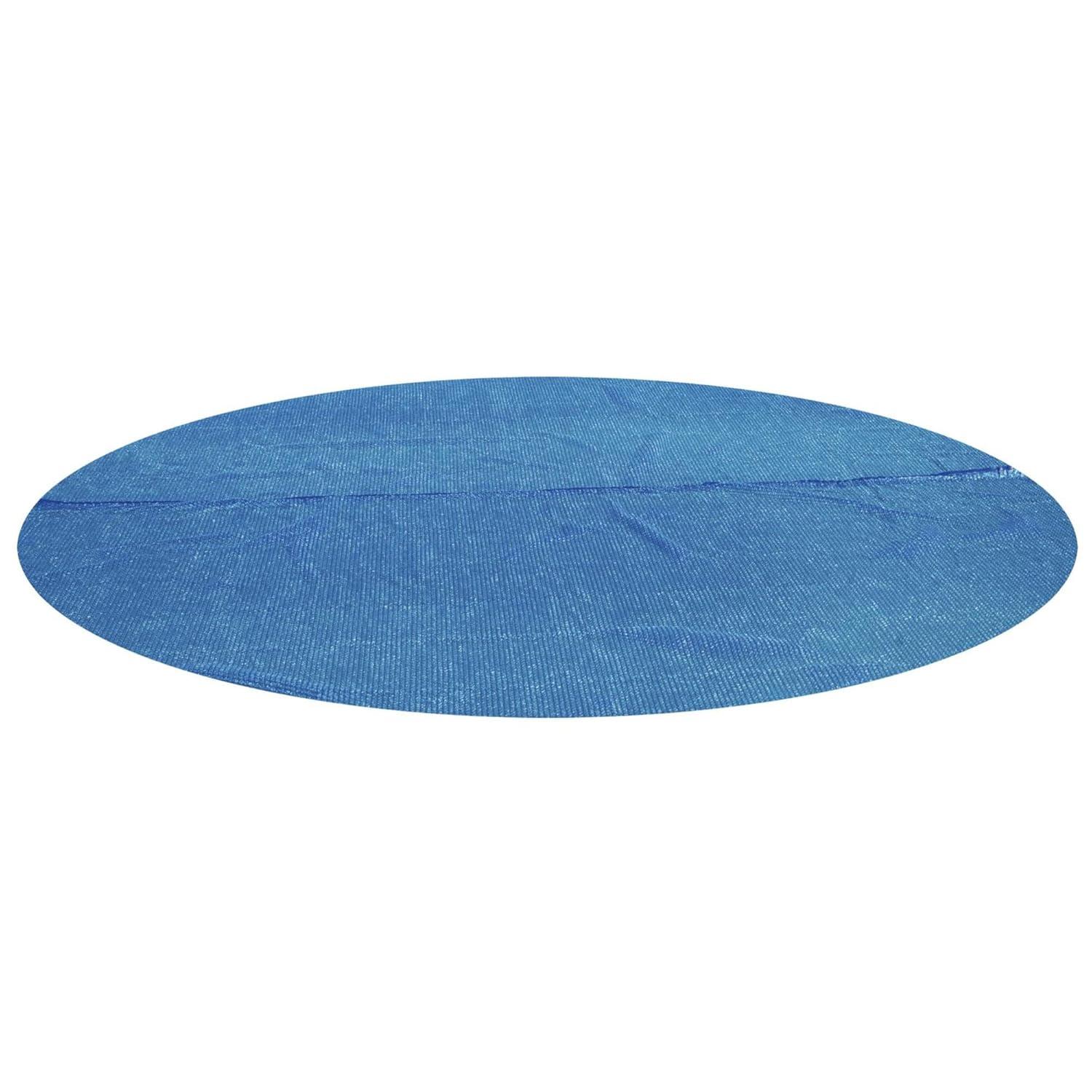 Bestway Flowclear 15 Feet Round Above Ground Solar Pool Cover Only for Pool Water Maintenance of Swimming Pools 16 Feet in Diameter, Blue
