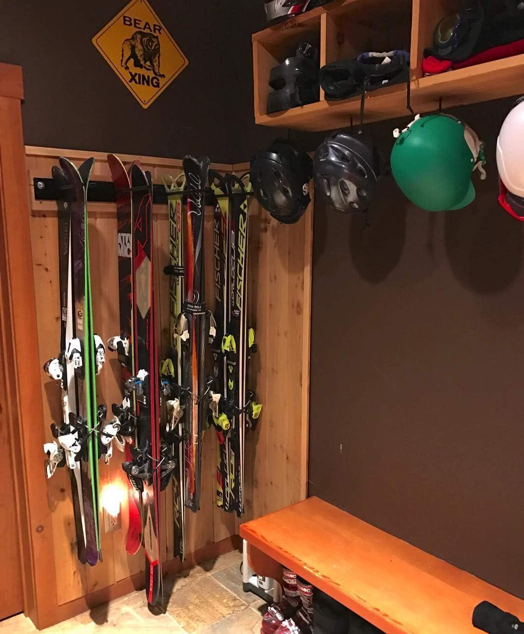 StoreYourBoard Snowbasin Ski Storage Rack | Holds 8 Pairs of Skis