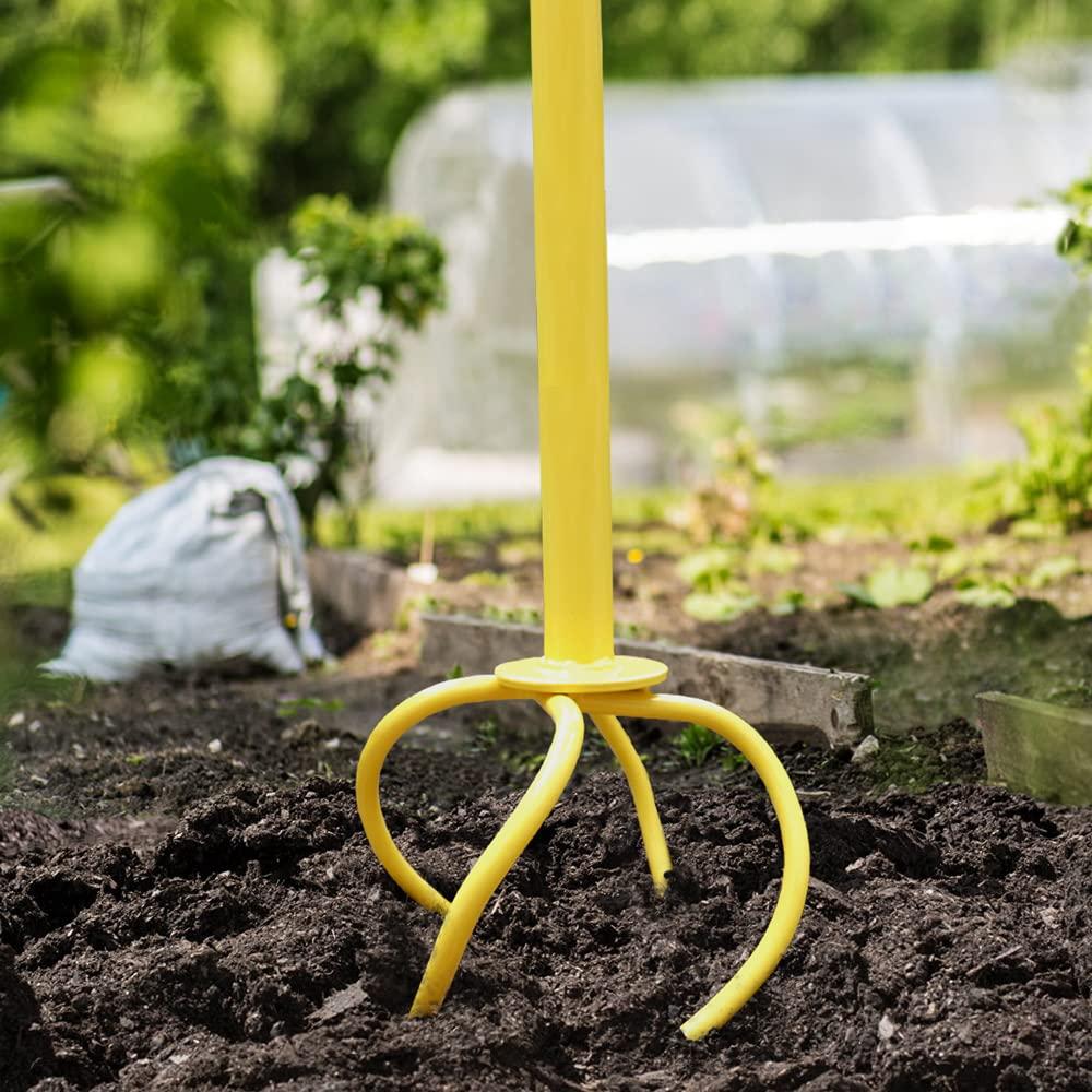 Manual Twist Tiller, Efficient Tiller for Gardening, Efficient Soil Cultivation, Garden Bed Tiller, Premium Handheld Garden Tool