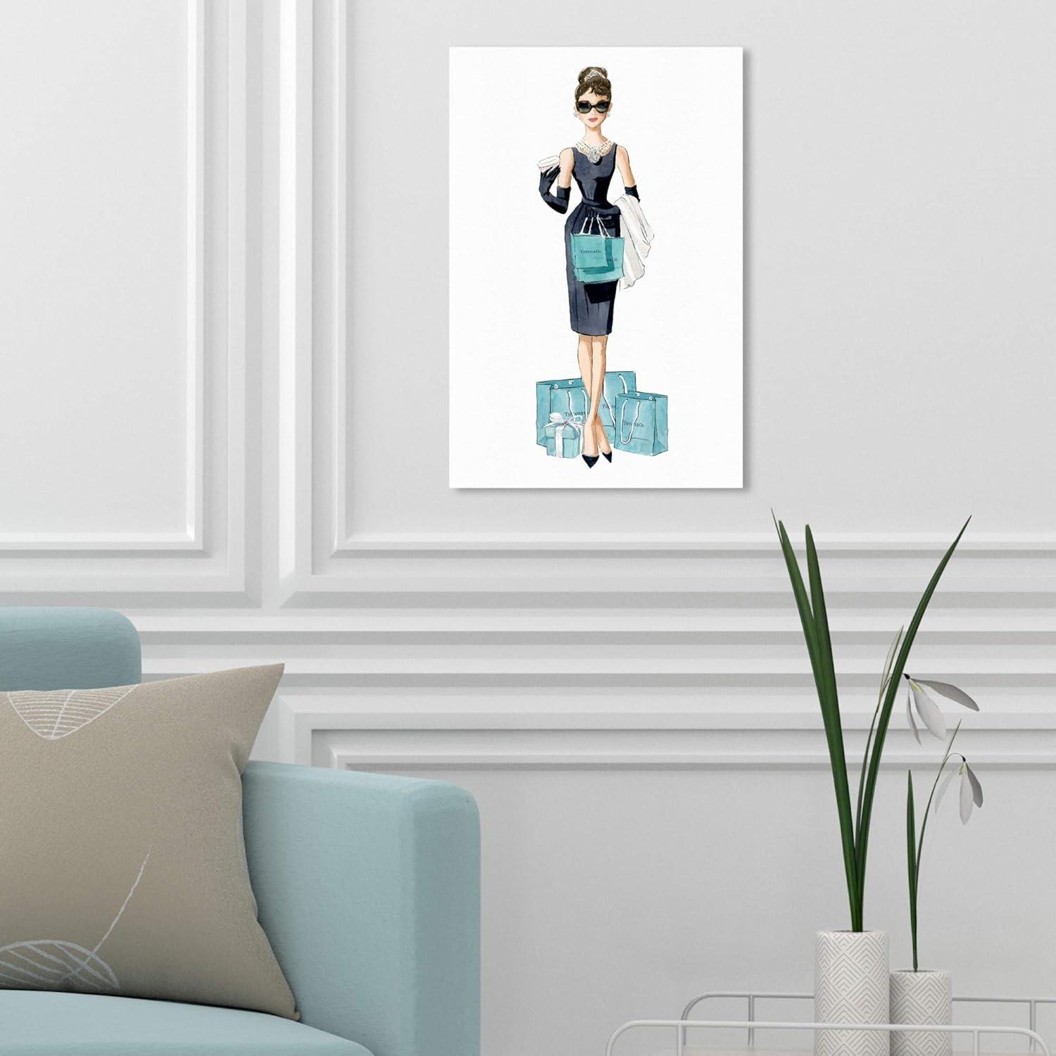 Diamond Breakfast Shopping - Graphic Art on Canvas