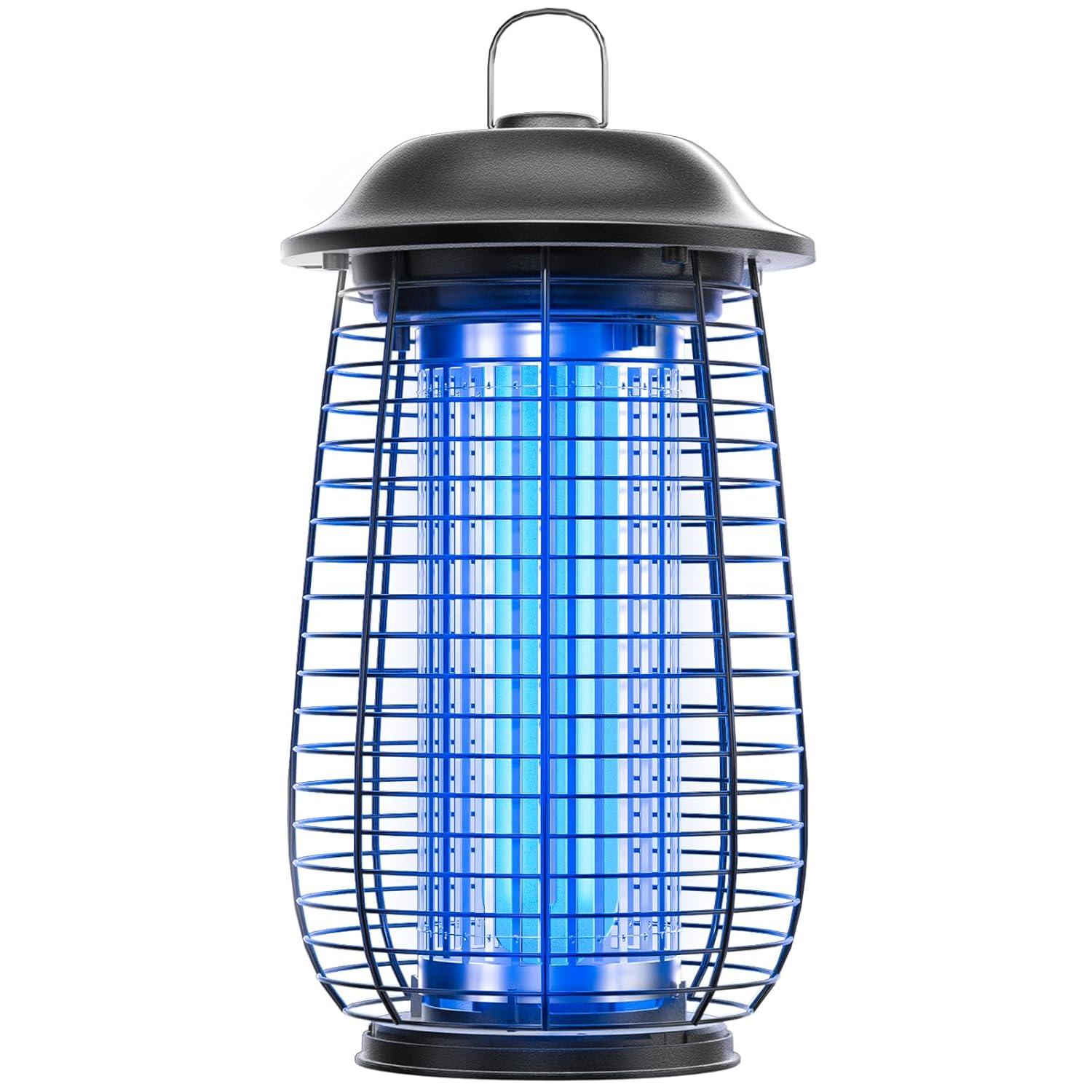 Bug Zapper Indoor & Outdoor, 4200V Electric Mosquito Zapper, 10 Years Lifespan, 6.5ft Power Cord, Waterproof, Fly Trap Mosquito Trap, Fly Killer Fly Zapper for Home, Patio, Kitchen, Backyard, Camping