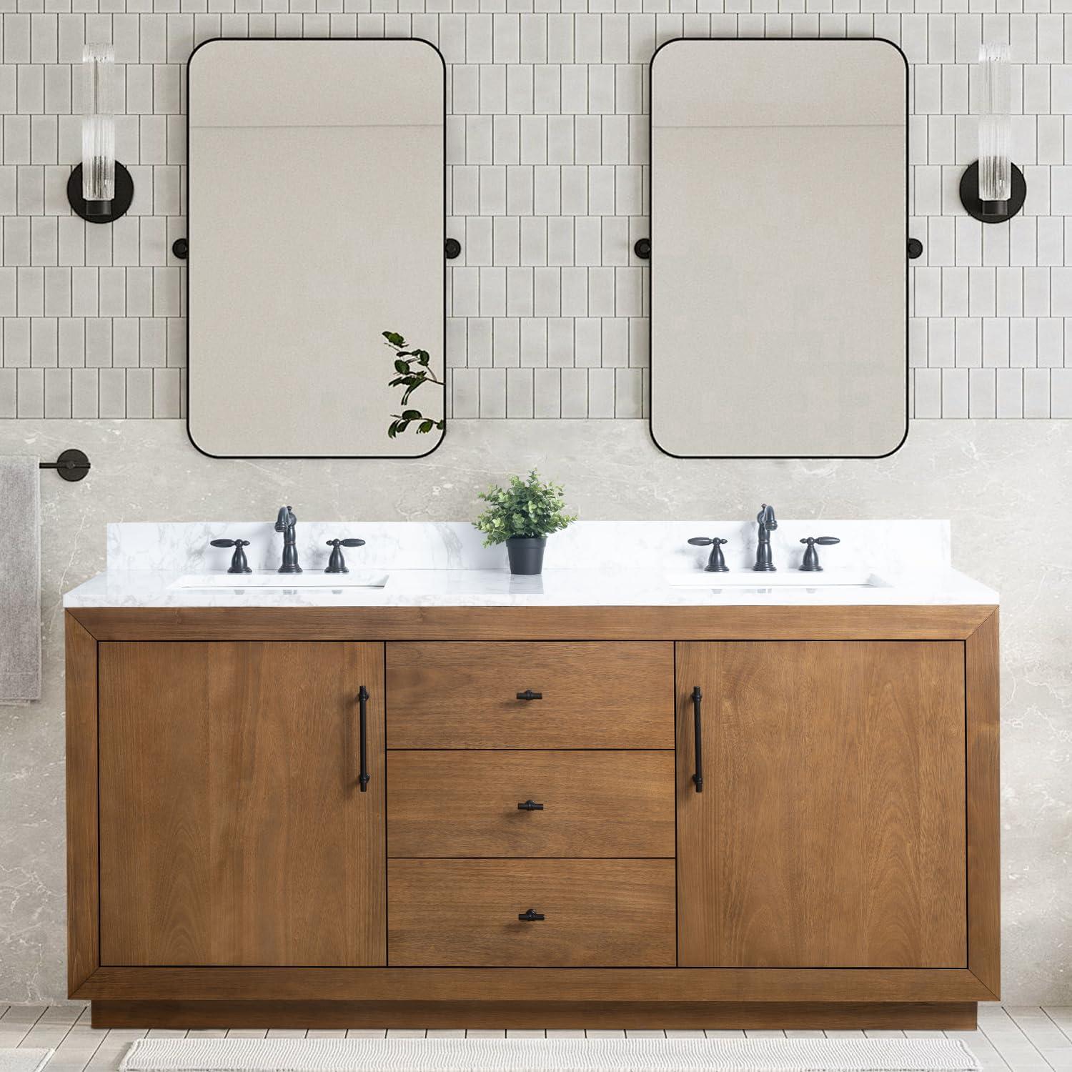 72" Free Standing Double Bathroom Vanity