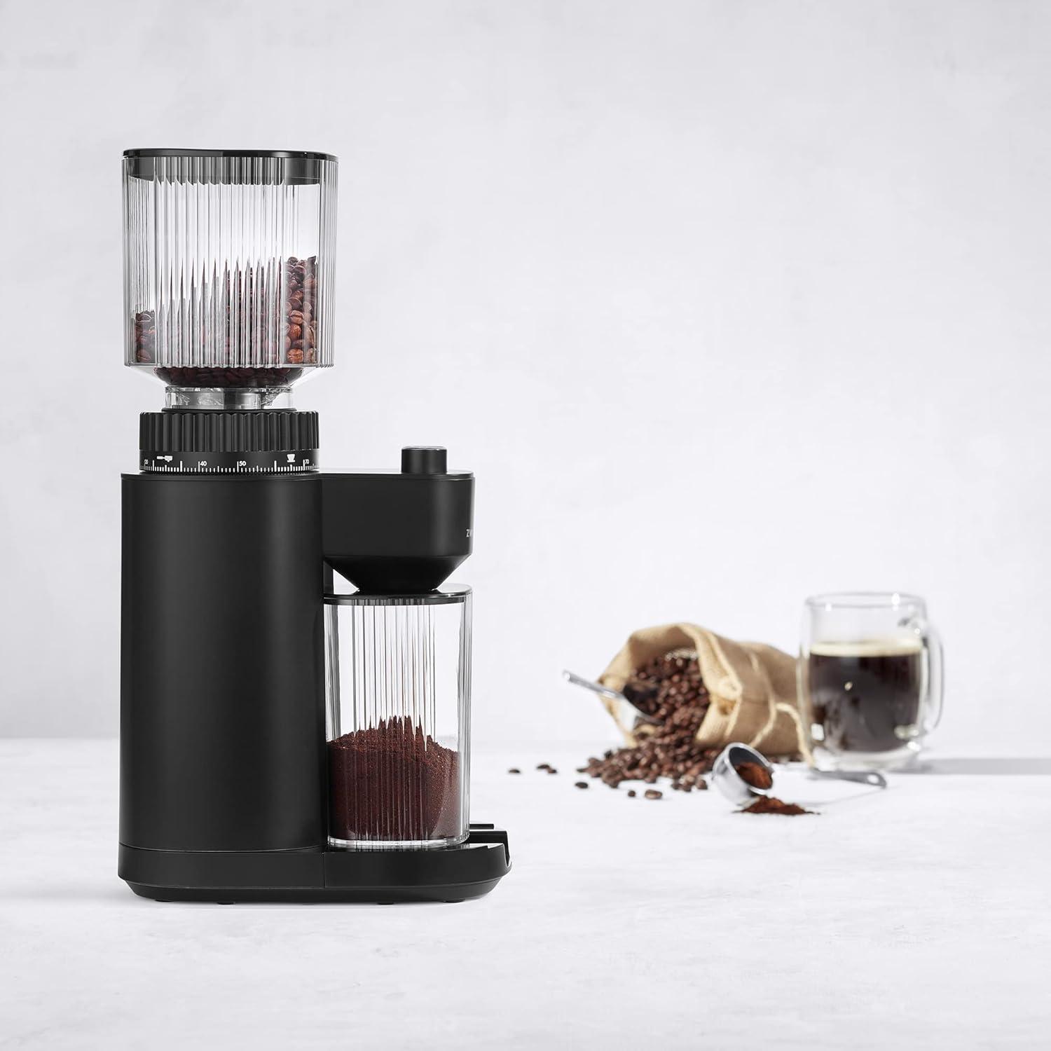 ZWILLING Enfinigy Burr Coffee Grinder Electric, 140 Coffee Grinding Options from Espresso to Drip Coffee