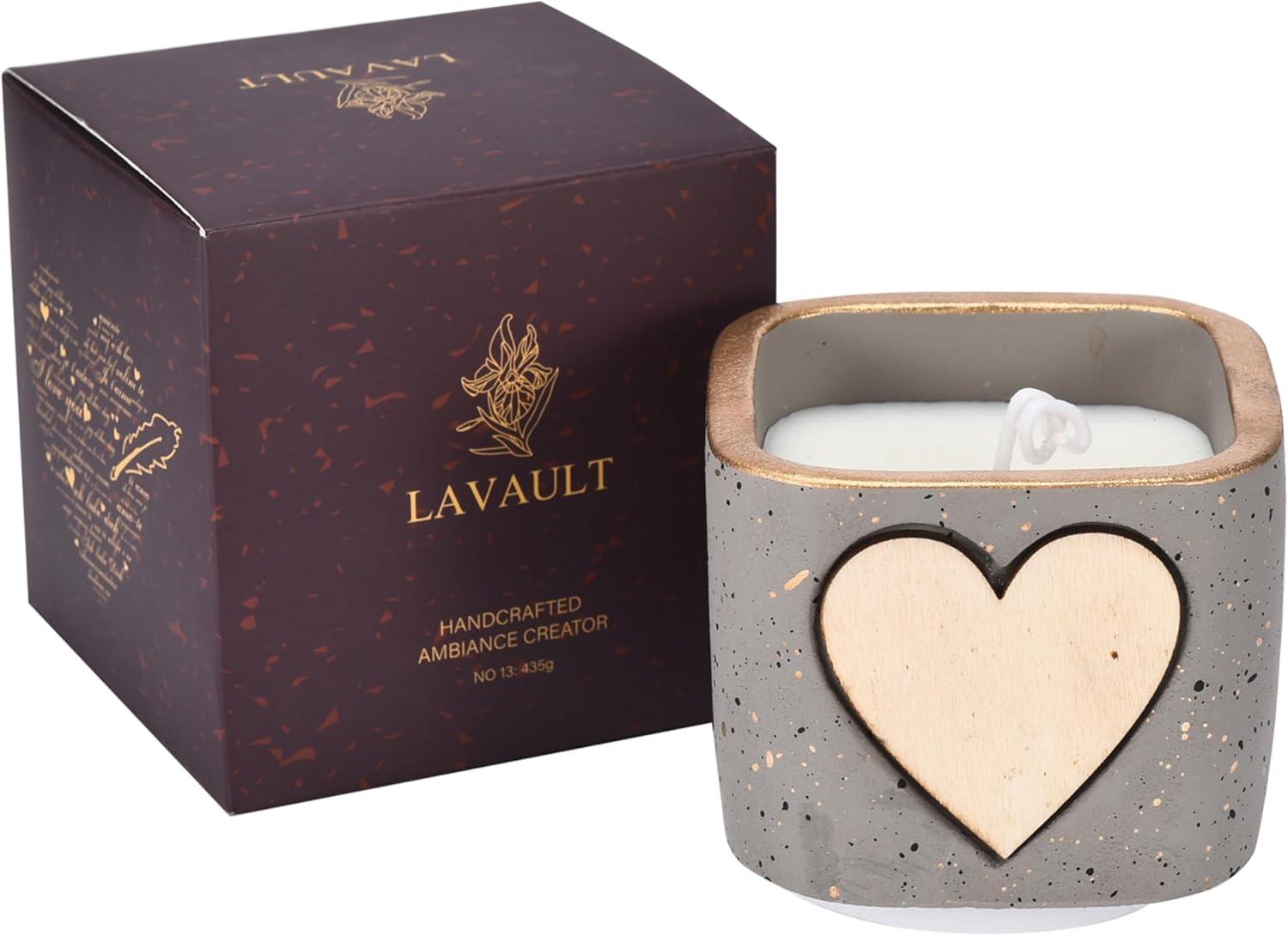 Lavault Long Burning Self Personalized Votive Candles Fragnance-Free in Reusable Containers-Purple