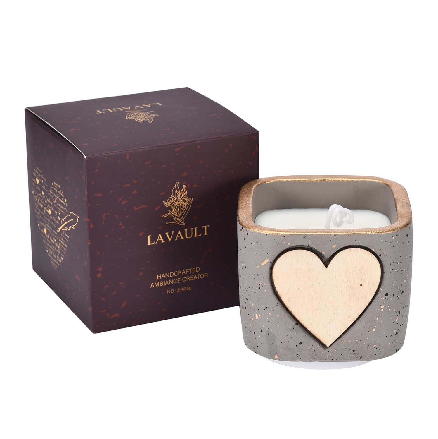 Lavault Long Burning Self Personalized Votive Candles Fragnance-Free in Reusable Containers-Purple
