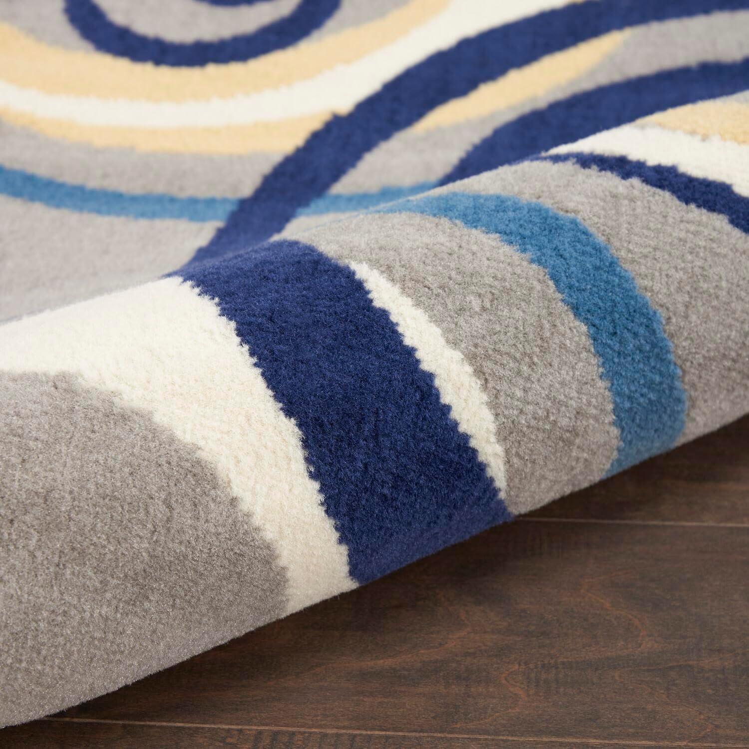 Nourison Grafix GRF21 Indoor only Area Rug - Grey 6' x 9'