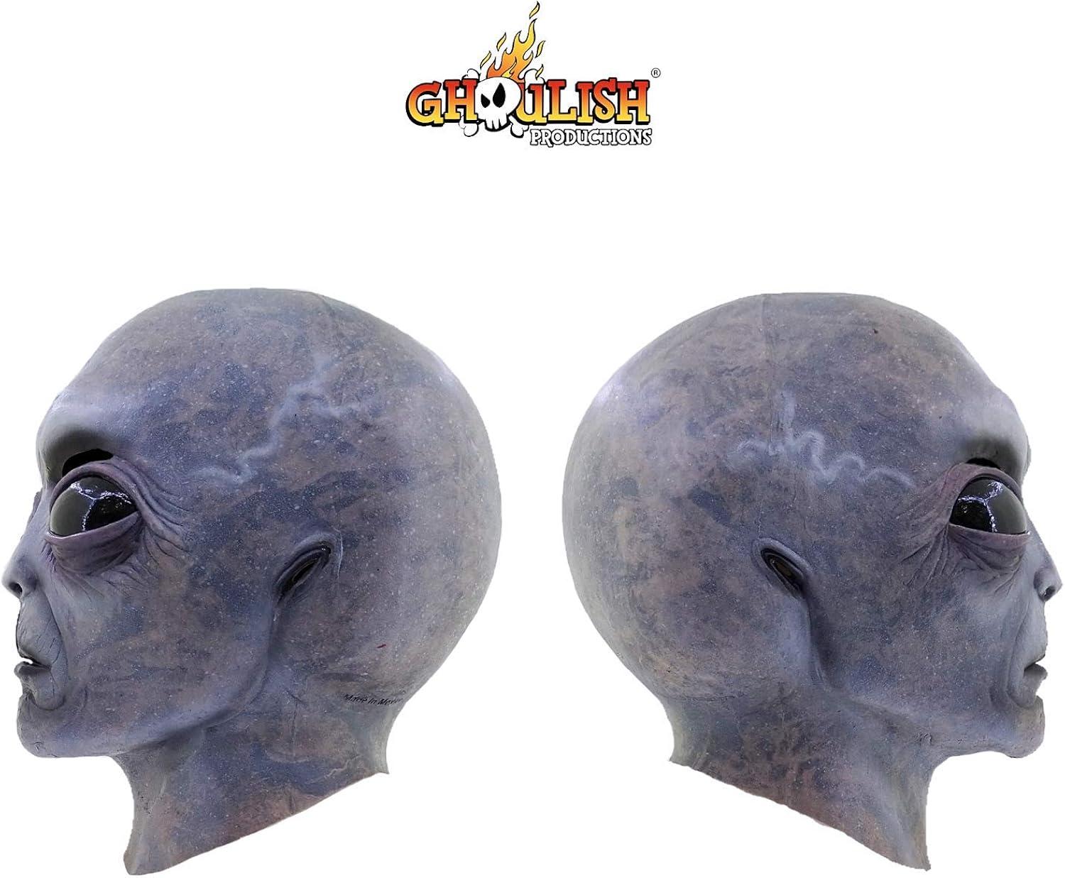 Ghoulish Adult Area 51 Costume Mask - 14 in. - Gray