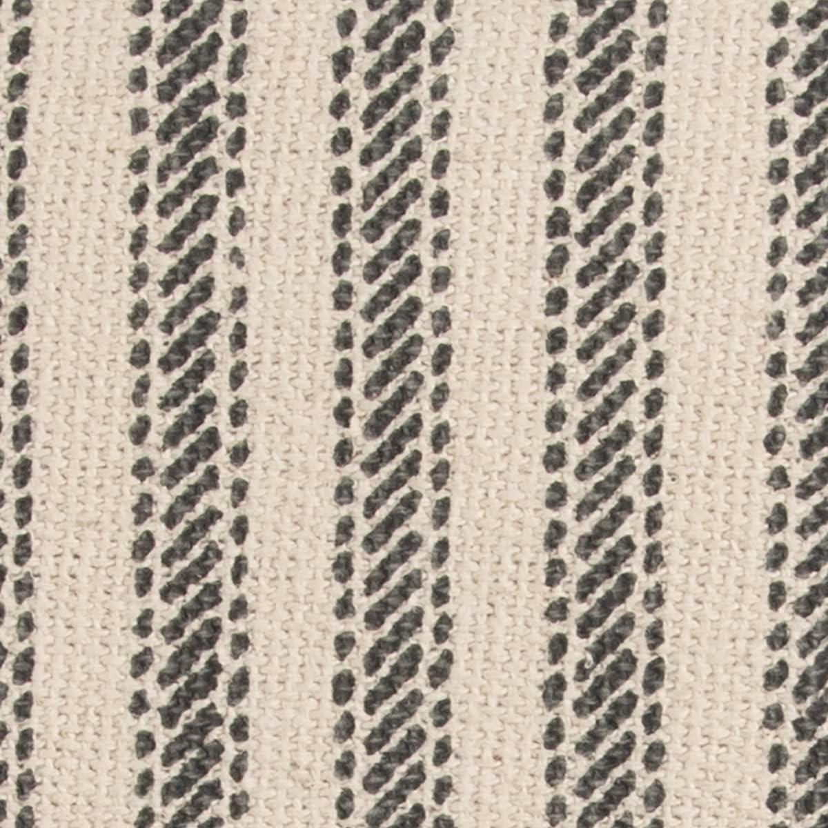 20"x20" Oversize Ticking Striped Square Throw Pillow Gray - Rizzy Home: Cotton Canvas, Indoor, Zippered, Machine Washable