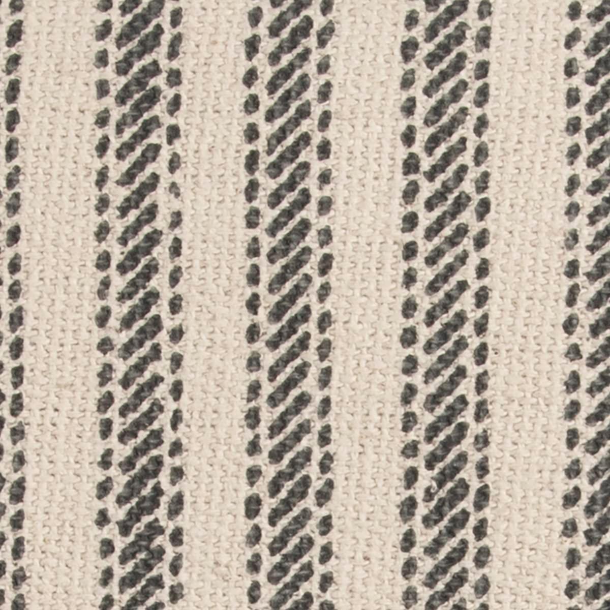 20"x20" Oversize Ticking Striped Square Throw Pillow Gray - Rizzy Home: Cotton Canvas, Indoor, Zippered, Machine Washable