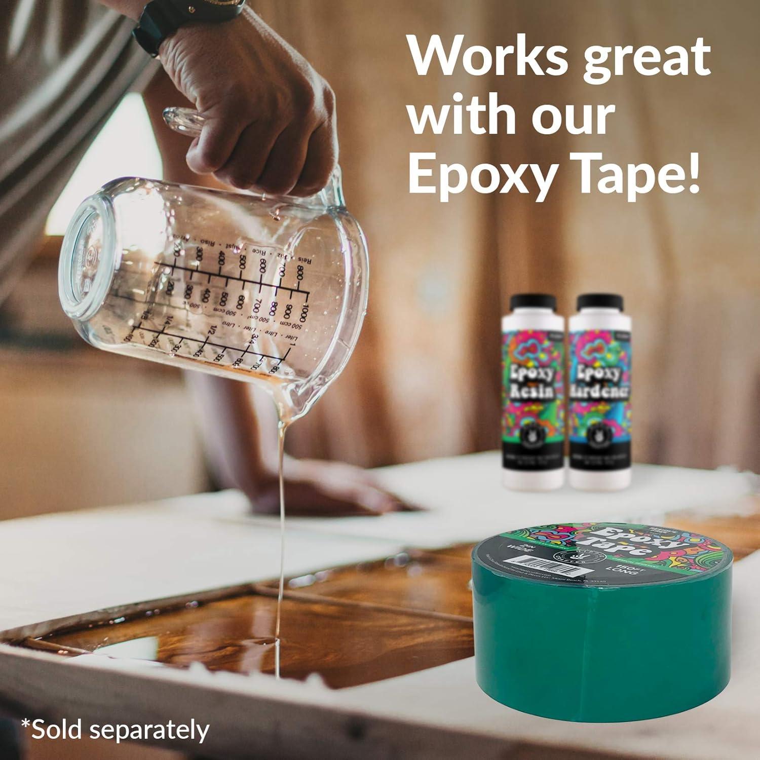 Crystal Clear Epoxy Resin Kit, 1/8 Gallon Total, 2-Part, Includes Two 16 Oz Bottles, for Tumblers, Wood, Tabletop, Countertop, Bar Crafts, Art, Molds, and Casting Projects