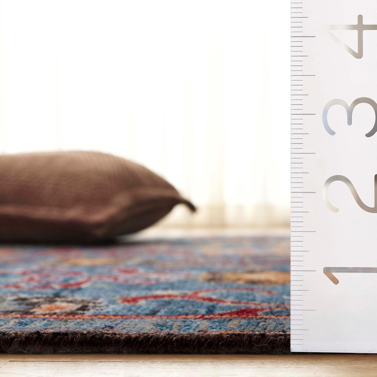 Safavieh Sultanabad Hand Knotted Wool/Cotton Floral Rug in Red/Green/Blue