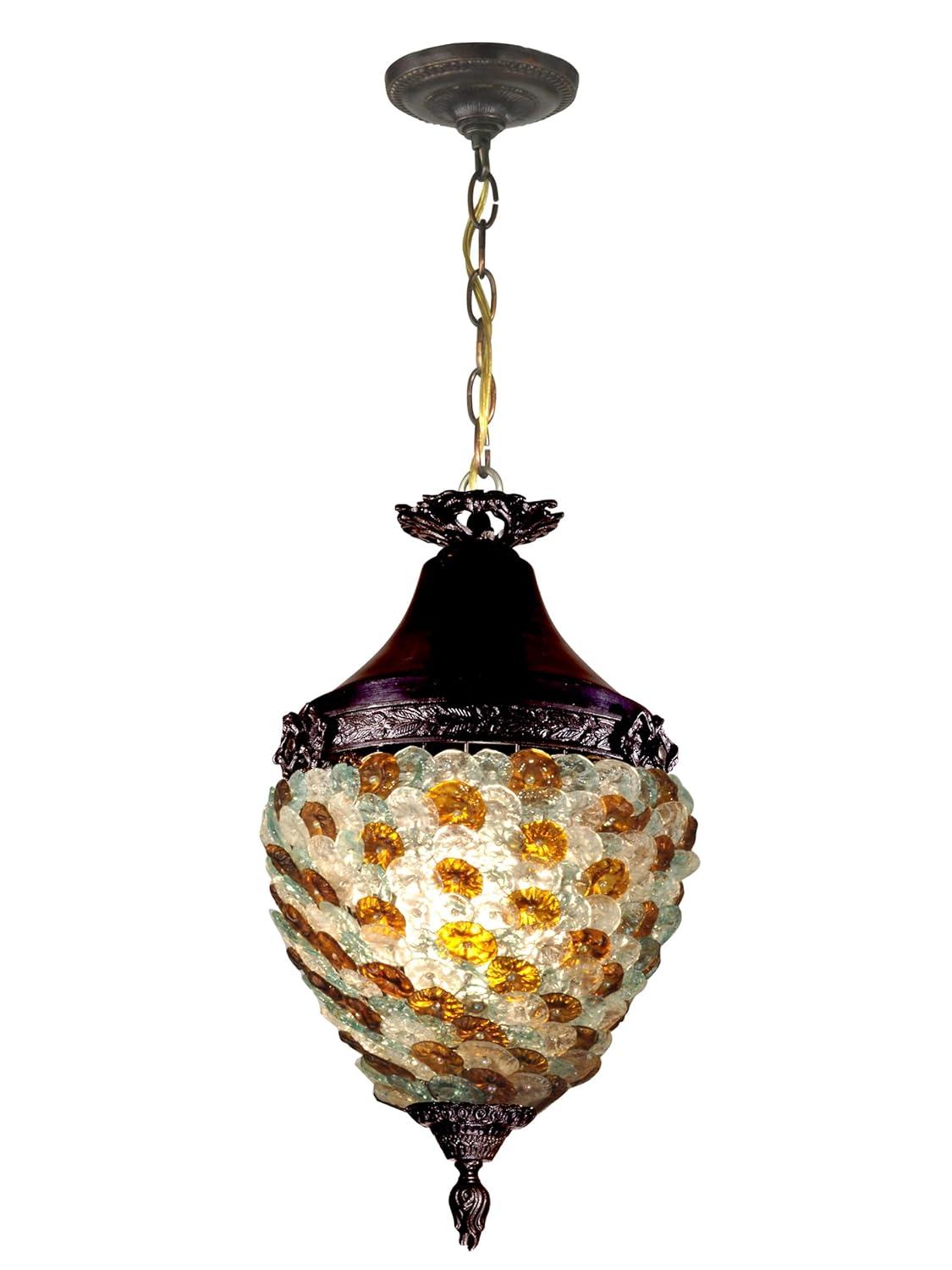Dale Tiffany Glass Flower Hanging Fixture