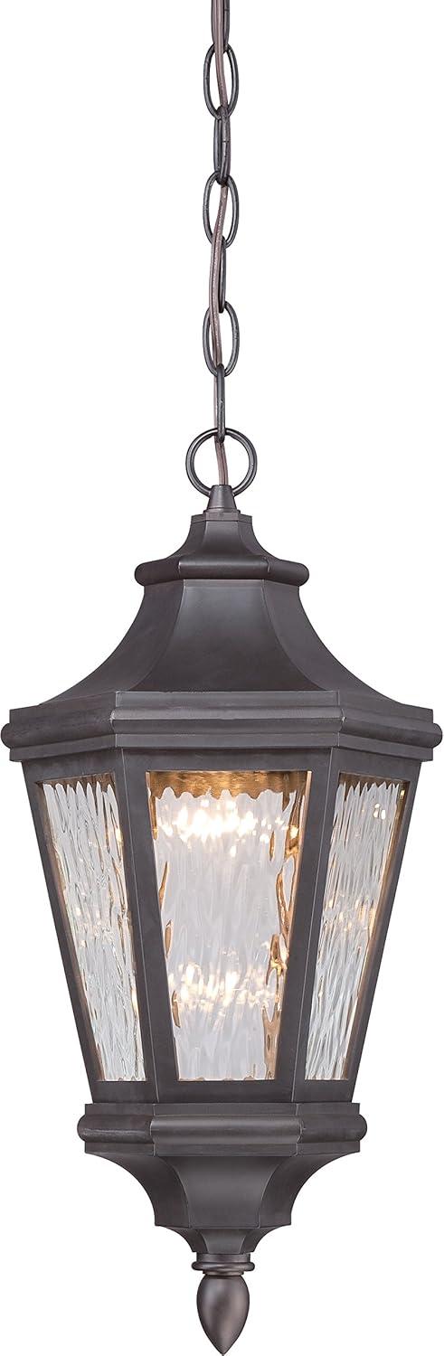 Minka Lavery Hanford Pointe Oil Rubbed Bronze 1 Light Outdoor LED Chain Hung Lantern by