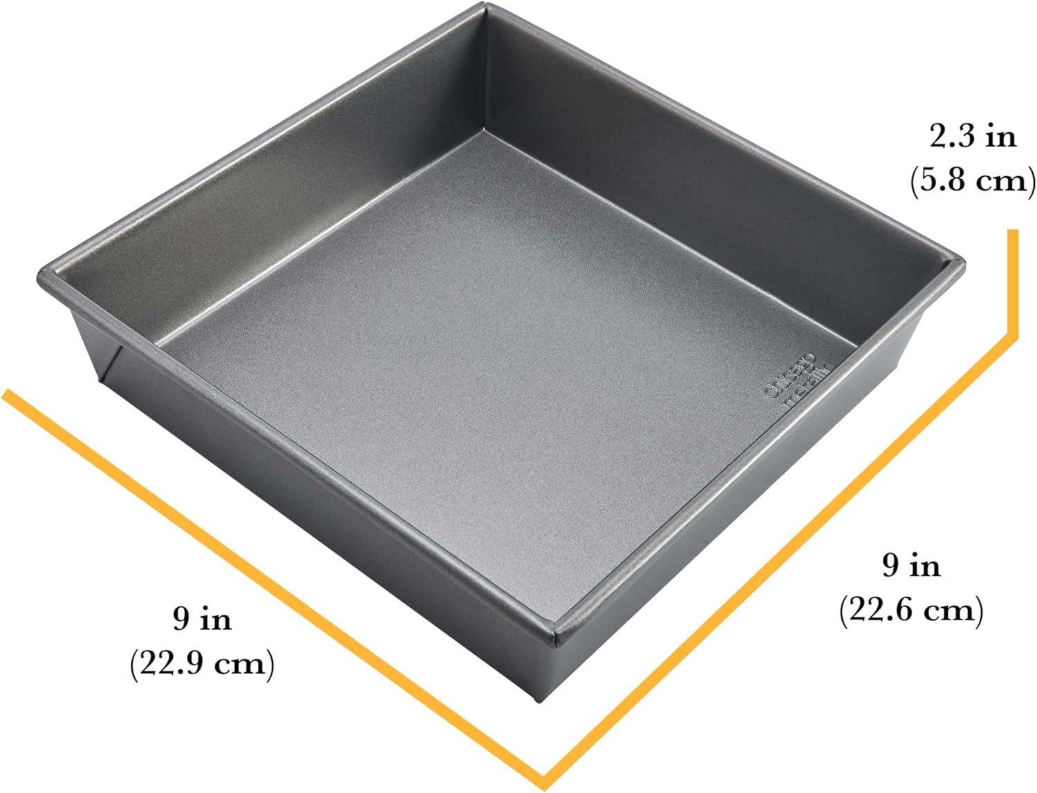 Gray Non-Stick 9-Inch Square Cake Pan