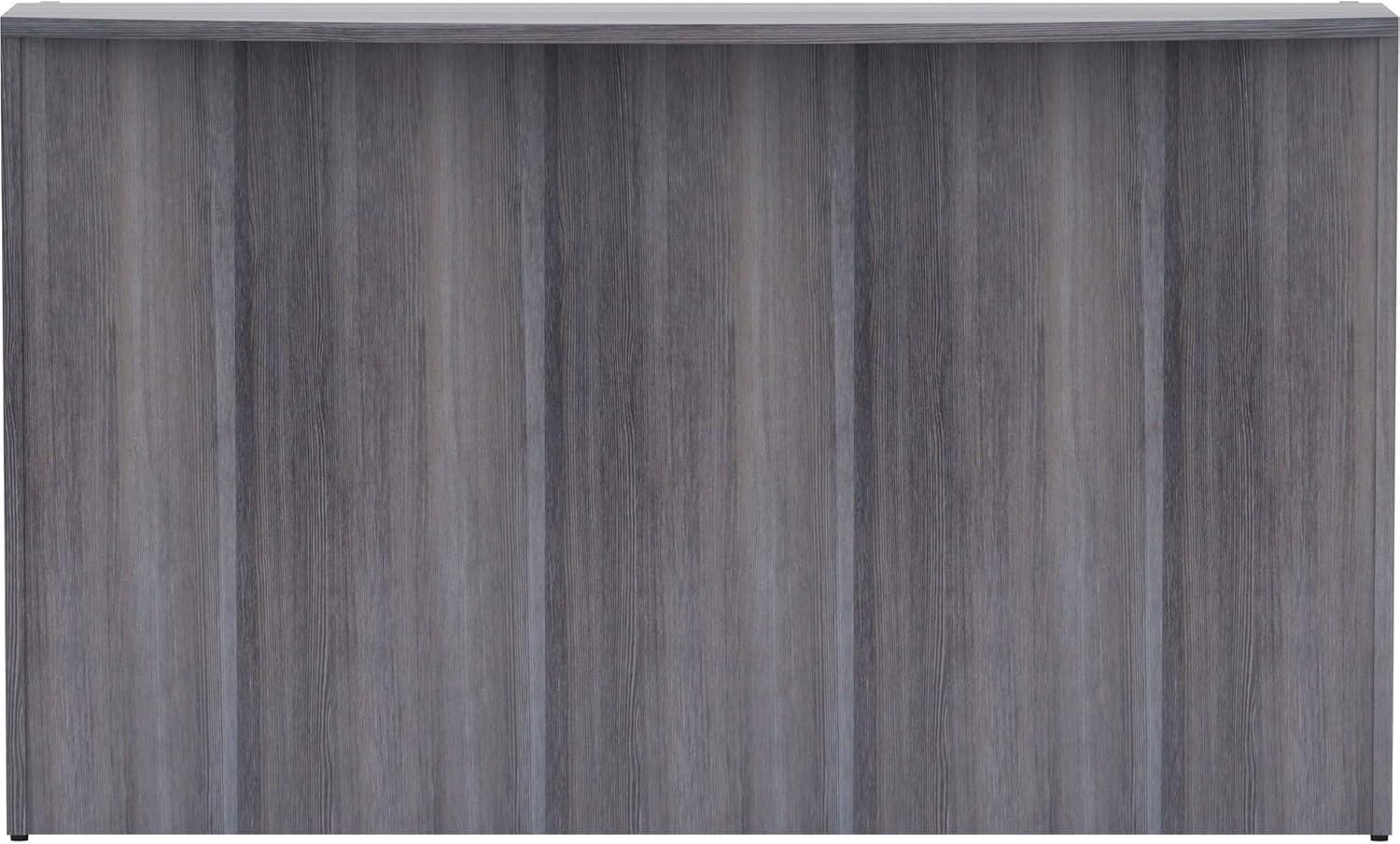 Lorell LLR69595 72 in. Weathered Charcoal Laminate Reception Desk