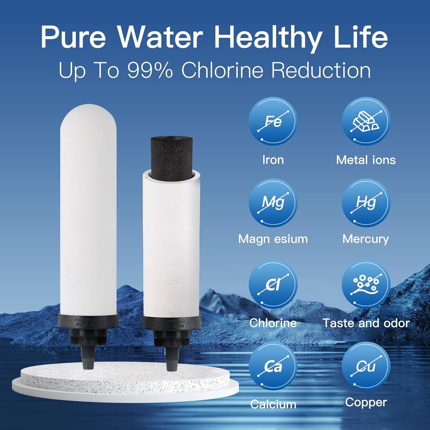 2.25 Gallon Stainless Steel Gravity-fed Water Filter System
