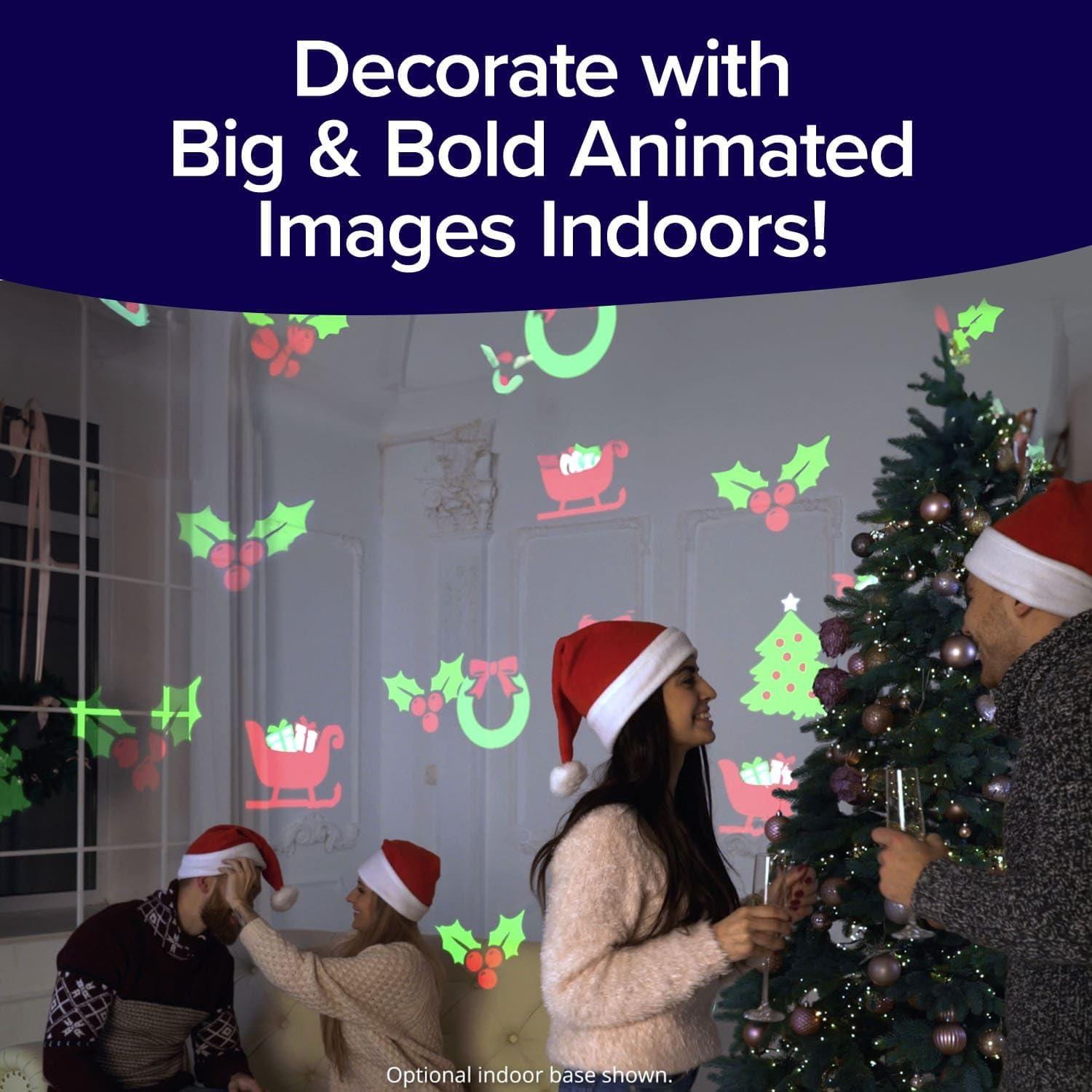 Star Shower Christmas Slide Show LED Holiday Projector, AS-SEEN-ON-TV, Remote Control