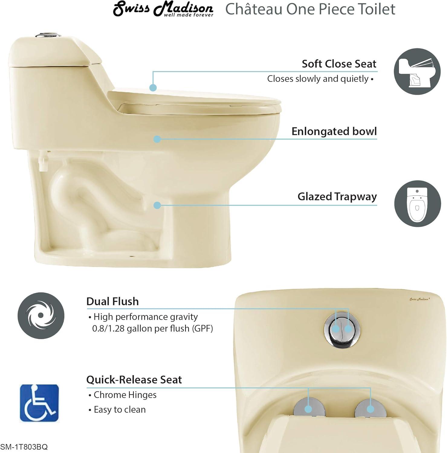 Château One-Piece Elongated Dual-Flush Toilet 1.1/1.6 gpf