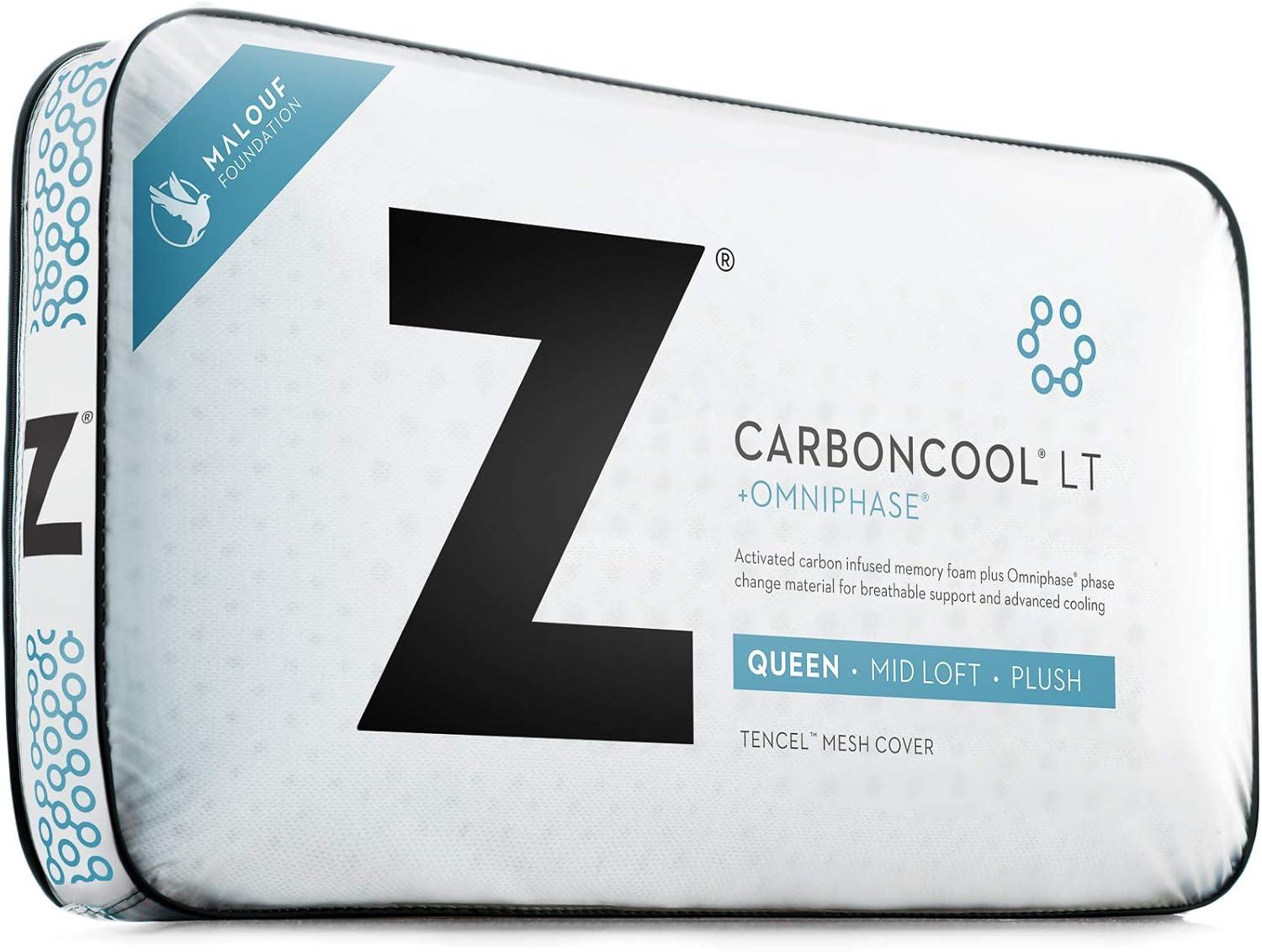 Queen Size CarbonCool Memory Foam Pillow with Omniphase Technology